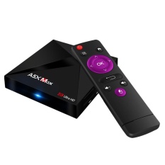 A5X Max TV Box Android 7.1 RK3328 4k VP9 H.265 HDR10 USB 3.0 4GB/16GB Mini PC DLNA Miracast WiFi LAN Bluetooth 4.0 HD Media Player 17.3 US Plug