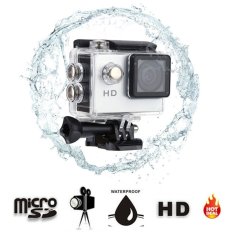 A7 Kamera HD 720 P Murah Hadiah Olahraga Action Camera 2� X9D LCD 90 WideAngle 30 M Tahan Air Mini Digital Camcorder (Color: Sliver)-Intl