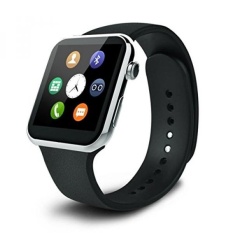 A9 Monitor Detak Jantung Smart Watch Kebugaran Tracker dengan HD DP Bluetooth Kompatibel dengan Samsung Galaxy S4/S5/ S6 EDGE/Catatan 4/Catatan 5 HTC Sony LG Huawei Apple smartphone Android 4.2 dan Di Atas (Silver) -Intl