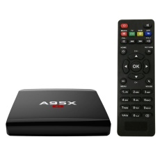 A95X R1 Smart Android 7.1.2 TV Box Amlogic S905W Quad Core H.265 VP9 Mini PC 1 GB/8 GB DLNA Miracast Airplay WiFi LAN HD Media Player Steker AS-Internasional