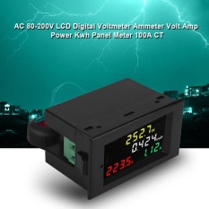 AC 80-300 V 100 Warna LCD Digital Voltmeter Ammeter Volt Amp Power KWh Meter