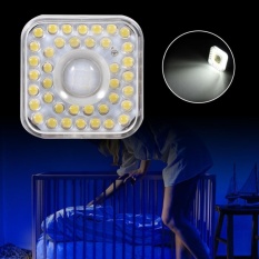 AC220V 5 W Fleksibel 39 LED PIR Sensor Inframerah Motion LightAutomatic Hemat Energi Lampu-Intl