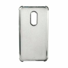 Accessories HP Anti Shock / Anti Crack List Chrome Soft Case for Xiaomi Redmi Note 4 / Note 4X Versi Mediatek - Silver