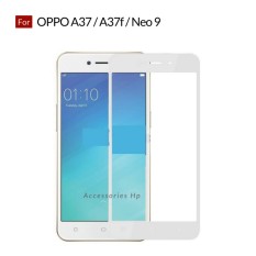 Accessories Hp Full Cover Tempered Glass Warna Screen Protector for Oppo A37 / A37f / Neo 9 - White