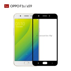Accessories Hp Full Cover Tempered Glass Warna Screen Protector for Oppo F1s / A59 - Black