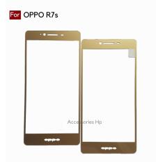Accessories Hp Full Cover Tempered Glass Warna Screen Protector for Oppo R7s - Gold