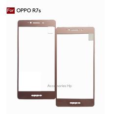 Accessories Hp Full Cover Tempered Glass Warna Screen Protector for Oppo R7s - Rosegold
