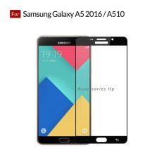 Accessories Hp Full Cover Tempered Glass Warna Screen Protector for Samsung Galaxy A5 2016 / A510 - Black