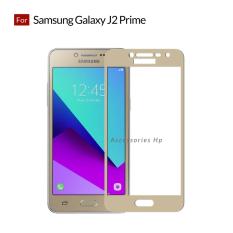 Accessories Hp Full Cover Tempered Glass Warna Screen Protector for Samsung Galaxy J2 Prime - Gold