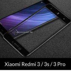 Accessories Hp Full Cover Tempered Glass Warna Screen Protector for Xiaomi Redmi 3 / 3s / 3 Pro - Black
