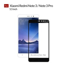 Accessories Hp Full Cover Tempered Glass Warna Screen Protector for Xiaomi Redmi Note 3 / Note 3 Pro 5.5 inch - Black