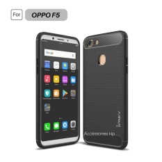 Accessories HP Premium Quality Carbon Shockproof Hybrid Case for OPPO F5 - Black