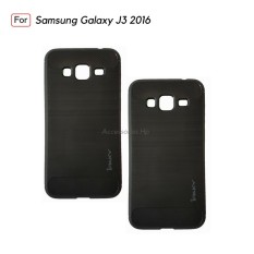 Accessories HP Premium Quality Carbon Shockproof Hybrid Case For Samsung Galaxy J3 2016 - Black
