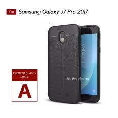 Accessories Hp Premium Ultimate Shockproof Leather Case For Samsung Galaxy J7 Pro 2017 / J730 - Black