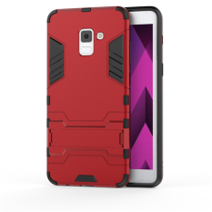 Accessories HP Transformer Rugged Kickstand Slim Armor Hardcase for Samsung Galaxy A5 2018 / A530 - Merah