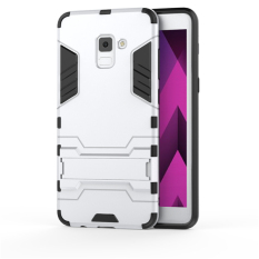 Accessories HP Transformer Rugged Kickstand Slim Armor Hardcase for Samsung Galaxy A5 2018 / A530 - Silver