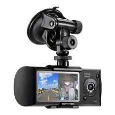 Accfly�� 2.7”�x9D Hign Definition LCD Car CamcorderDVRVideoRecorderDash-Cam Dual Camera Front Driving Recorder CarDVRGPSLoggerG-Sensor - intl