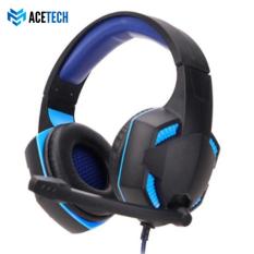 Acetech Headset Headphone Gaming LED With Mic Stereo Bass Untuk Komputer PC Laptop Games Shield