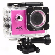 Action camera F60 Ultra HD 4K WiFi Underwater 30M Sports Camera2.0”LCD 1080p 60fps Camera Car Recorder elmet Cam Diving SportsDV(Pink) - intl
