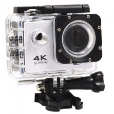 Action Camera F60 Ultra HD 4 K Wi Fi Underwater 30MSportsCamera2. 0?  X9D LCD 1080 P 60fps Kamera Mobil Perekam Elmet CamDivingSportsDV (Sliver)-Intl