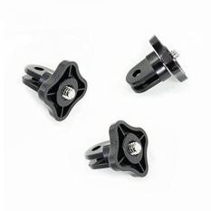 Action Mount-3 Pieces Universal Screw Adapter untuk GoPro Tunggangan, W/kamera Screw (1/4-Inch 20). Adaptor Konversi Ini Bekerja dengan Point-and-Shoot, atau Sony Action Cam.-Intl