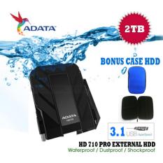 Adata Hardisk External 2tb Usb 3.1 HD710 Pro Bukan Yang Biasa Antishock / Waterproof / Dustproof / Ext Hardisk Adata 710 Pro / Ext Hdd - Hitam + Gratis Case Hdd