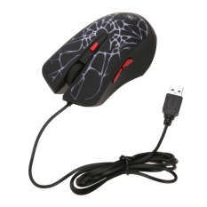 Yg Dpt Mengatur 2400 Dpi Percetakan 6 Tombol LED USB Optik Mouse Kabel Game-Internasional