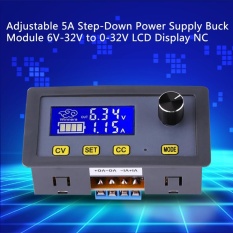 Adjustable DC-DC 5A Step-Down Power Supply Modul Buck 6 V-32 V untuk 0-32 V Layar LCD CC CV-Intl