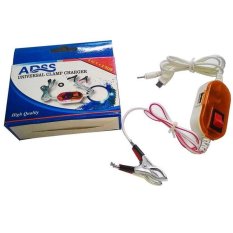 ADSS Charger Motor Aki / Accu 2 Adapter USB Charge