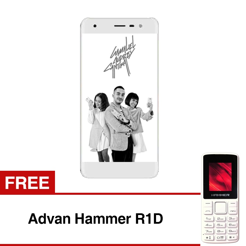 Advan G1 Pro -3GB/32GB - Gold + Free Advan Hammer R1D