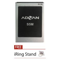 Advan Original Battery - Baterai Original Advan S5M - 2500 mAh + Free i-Ring Stand