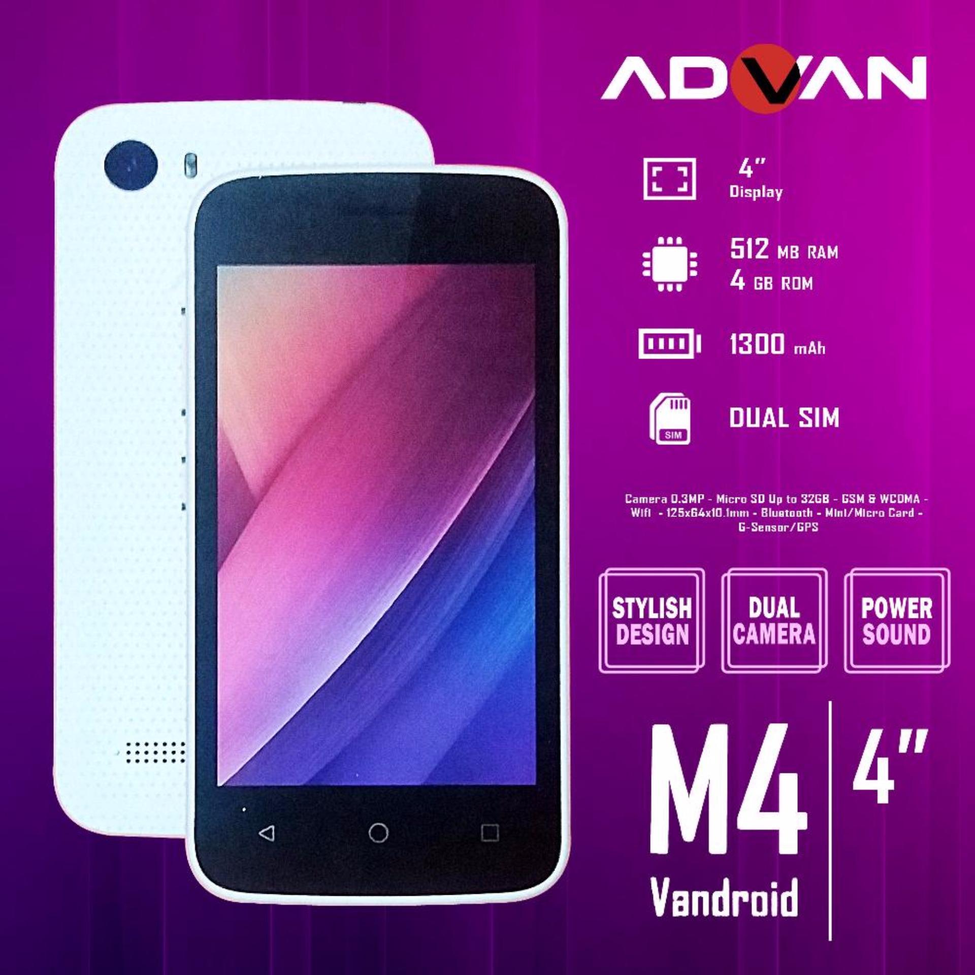 Advan Vandroid M4 Smartphone Ram 512GB Rom 4GB