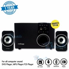 Advance Digital Speaker Xtra Power Sound 180BTX Subwoofer System + Bluetooth - Hitam