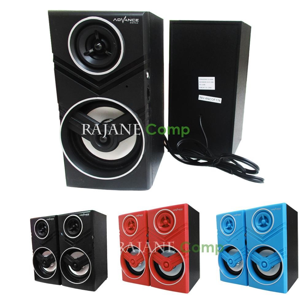 Advance Duo-080 Speaker Komputer USB With Volume Control - HITAM