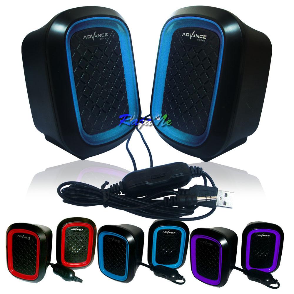 ADVANCE Speaker Duo-050 USB For Laptop/PC/HP - BIRU