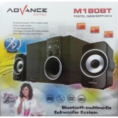 Advance Speaker M180 Bluetooth Satelit and Subwoofer Speaker - Hitam