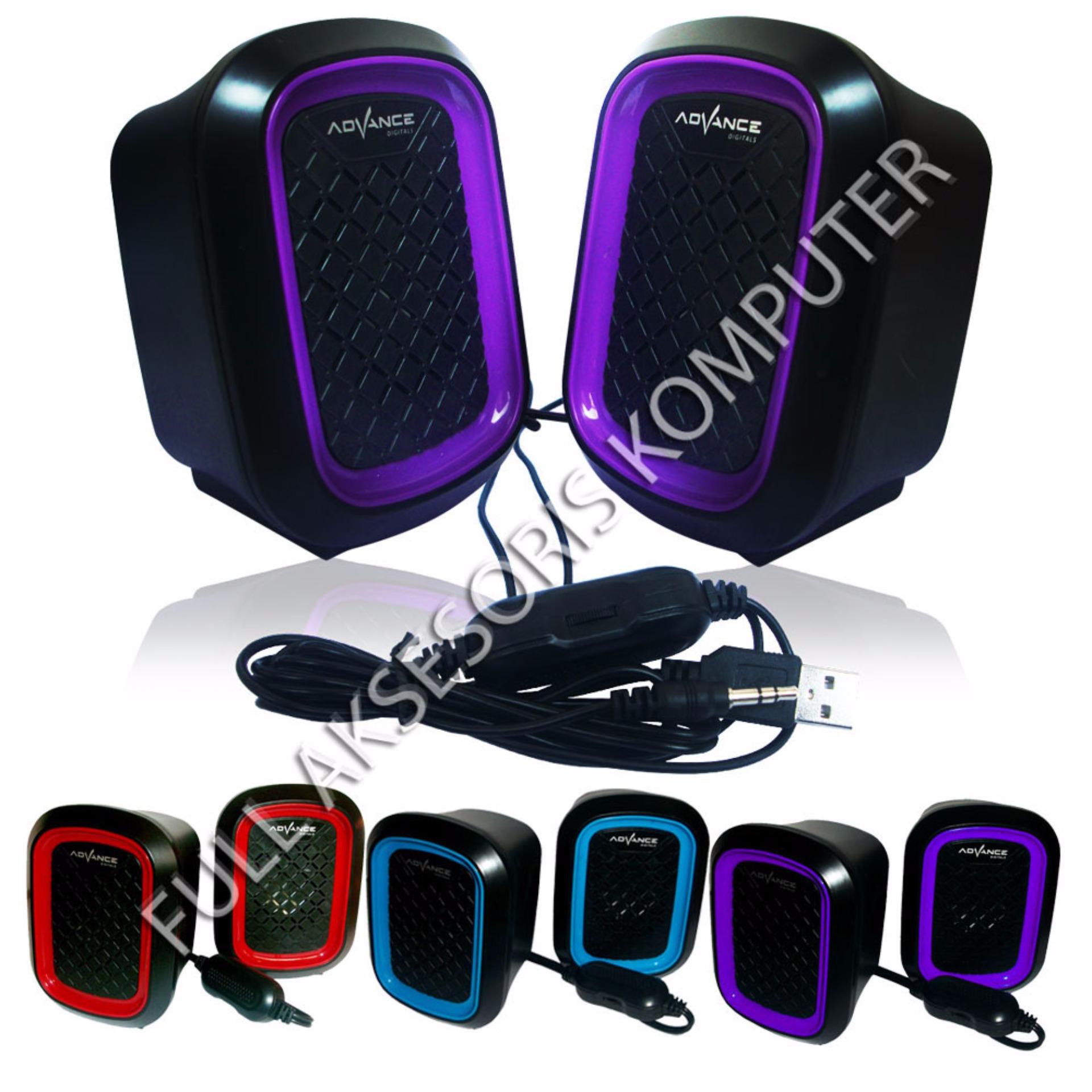 Advance Speaker USB Duo-050 - Ungu