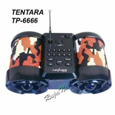 Advance Tp-666 Speaker Tentara Portable Plus FM Radio and LED Digital - COKLAT