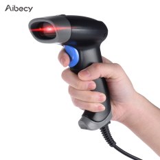 Aibecy 2D QR 1D USB Barcode Scanner CCD Lampu Merah PDF417 Layar Pemindaian Bar Code Reader Dukungan Beberapa Bahasa untuk WeChat Alipay Pembayaran Mobile