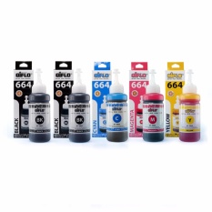 Aiflo 664 Paket Kombinasi 5 Botol Untuk Printer Epson L100 L200 L350 - 100ml