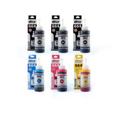 Aiflo 664 Paket Kombinasi 6 Tinta Printer For Epson L100 L200 L350 - 100ml