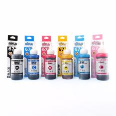 Aiflo 673 Paket Komplit 6 Tinta Untuk Printer Epson L800 L805 L1800