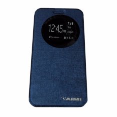 Aimi Asus Zenfone Laser Ukuran 5.5 inch ZE550KL Flipcover / Leather Cae / Flipshell / Sarung Case Sarung Hp Kulit Sintetis - Biru Tua
