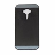 AIMI Hard PC + Silicone Protector Back Cases for Asus Zenfone 3 Ukuran 5.2 inch / ZE520KL - Silver