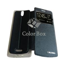 Aimi Oppo Mirror 3 / Oppo Mirror3 / Oppo R3007 Flipshell / Flip Cover / Leather Case / Sarung Case / Sarung HP Oppo Mirror 3 - Biru Tua
