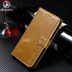 AKABEILA Dompet Kulit Phone Case untuk Lenovo VIBE Shot Z90 Z90-7 Z90a40 Z90-3 Vibe Max 5.0 Inch Mewah Plain Crazy Kuda Ponsel Dompet Kasus Cover Card Holder-Intl