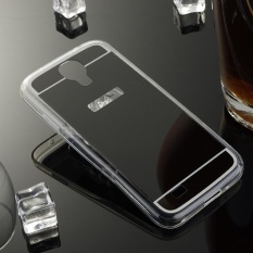 AKABEILA Cermin Kasus Telepon untuk Samsung I9500 Galaxy S4 5.0 Inch Plating TPU Frame + Mirror Back Cover Samsung SIV I9505 GT-I9500 S4 CDMA SCH-I545 Protective Case Clear Warna Mirror Cover Meliputi Phone Back Plastik Kasus Telepon Bag-Intl