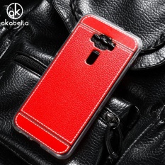 AKABEILA Lembut TPU Ponsel Cover Case untuk ASUS Zen Fone 3 ZE520KL Asus Zenfone 3 NEO ZE520KL Z017DA ZenFone 3 Lite Zenfone3 Neo 5.2 Inch Meliputi Litchi Tas Telepon Shell Back Silicone Hood Perumahan Kulit-Intl