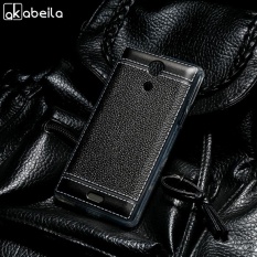 AKABEILA Lembut TPU Ponsel Cover Case For Sony Xperia ZR M36h C5502 C5503 4.6 Inch Meliputi Litchi Tas Telepon Shell Silikon Belakang Hood Perumahan Kulit