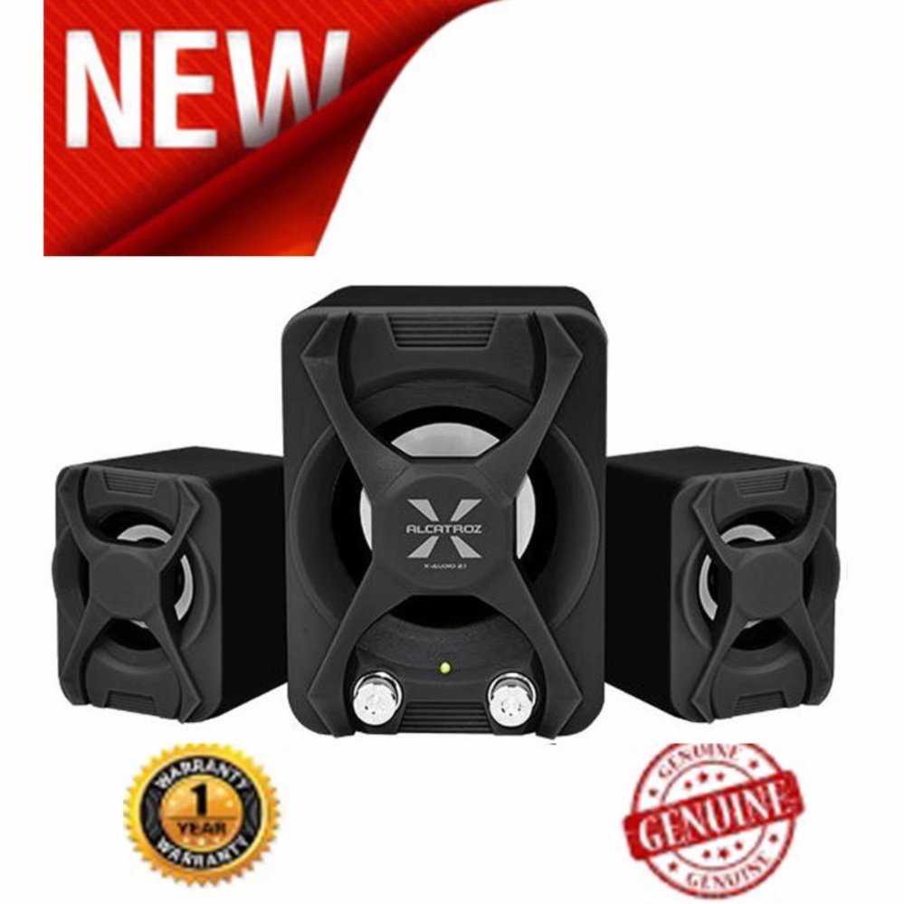 Alcatroz Speaker Portable X-Audio 2.1 Super Reflect Bass - Hitam
